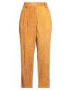Momoní Woman Pants Marigold Size 8 Cotton, Elastane In Yellow
