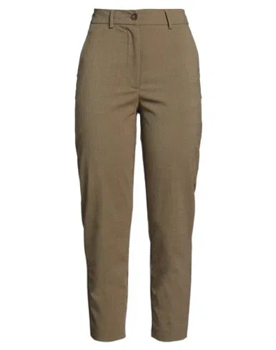 Momoní Woman Pants Military Green Size 6 Polyester, Wool, Viscose, Elastane