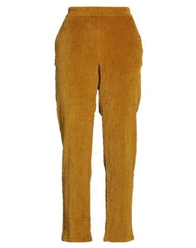 Momoní Woman Pants Mustard Size 6 Cotton, Modal, Elastane In Brown