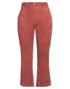Momoní Woman Pants Antique Rose Size 10 Cotton, Elastane In Pink