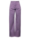 Momoní Woman Pants Purple Size 12 Viscose, Cotton, Elastane In Purple