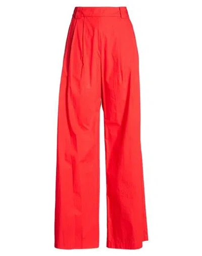 Momoní Woman Pants Red Size 4 Cotton