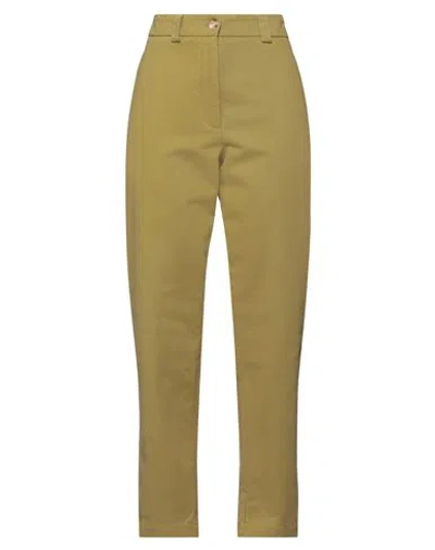 Momoní Woman Pants Sage Green Size 10 Cotton