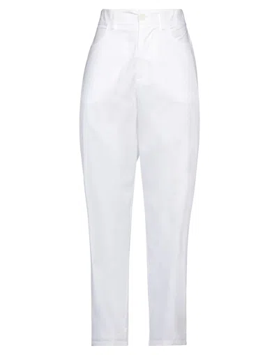 Momoní Woman Pants White Size 6 Cotton
