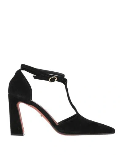 Momoní Woman Pumps Black Size 10 Leather