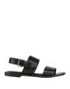 Momoní Woman Sandals Black Size 8 Leather