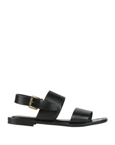 Momoní Woman Sandals Black Size 8 Leather