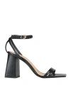 Momoní Woman Sandals Black Size 8 Soft Leather
