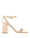 Momoní Woman Sandals Blush Size 8 Soft Leather In Pink