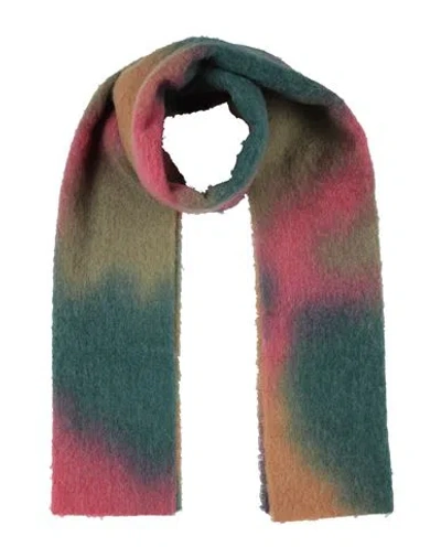 Momoní Woman Scarf Dark Green Size - Alpaca Wool, Virgin Wool, Polyamide
