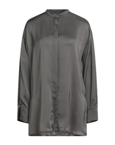 Momoní Woman Shirt Charcoal Size 8 Silk In Gray