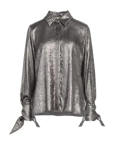 Momoní Woman Shirt Silver Size 8 Polyester
