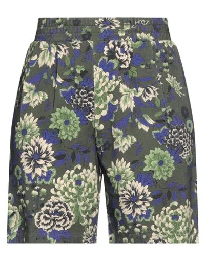Momoní Woman Shorts & Bermuda Shorts Military Green Size S Organic Cotton, Recycled Cotton