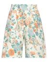Momoní Woman Shorts & Bermuda Shorts Pastel Yellow Size S Organic Cotton, Recycled Cotton In Yellow