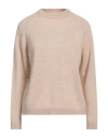 Momoní Woman Sweater Beige Size M Polyamide, Alpaca Wool, Metallic Polyester In Neutral