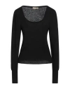 Momoní Woman Sweater Black Size L Polyamide, Merino Wool, Mohair Wool, Elastane