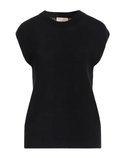 Momoní Woman Sweater Black Size S Polyamide, Merino Wool, Mohair Wool, Elastane