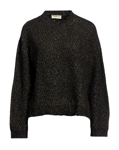 Momoní Woman Sweater Black Size Xs Virgin Wool, Metal Fiber, Polyamide