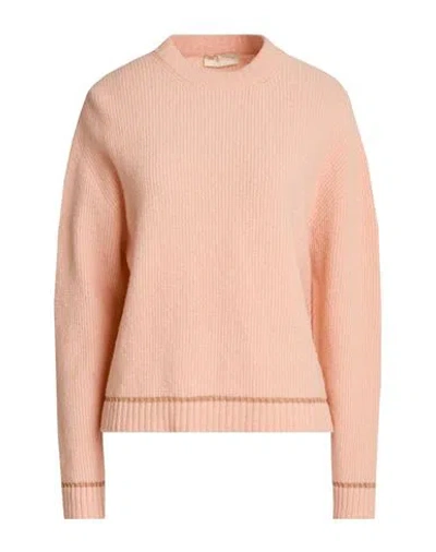 Momoní Woman Sweater Blush Size S Virgin Wool, Polyamide, Elastane In Pink