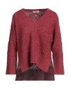 Shop Momoní Woman Sweater Brick Size M Cotton In Red