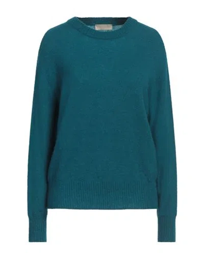 Momoní Woman Sweater Deep Teal Size M Polyamide, Merino Wool, Mohair Wool, Elastane