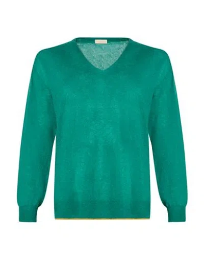 Momoní Woman Sweater Green Size Xs Polyamide, Alpaca Wool, Wool