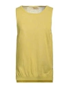 Momoní Woman Sweater Lime Green Size L Cotton, Linen, Polyamide, Viscose, Metallic Fiber In Green