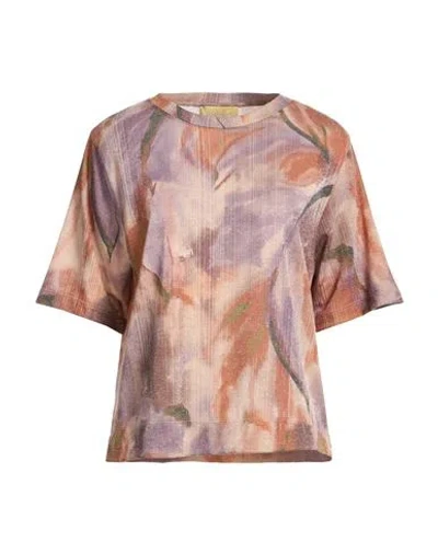 Momoní Woman Sweater Purple Size L Polyester, Viscose, Polyamide, Metallic Fiber, Elastane In Multi