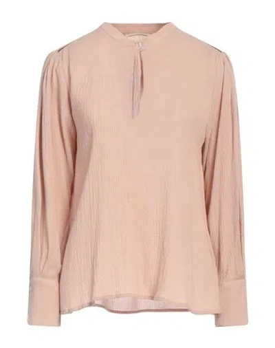 Momoní Woman Top Blush Size 6 Viscose, Virgin Wool In Pink