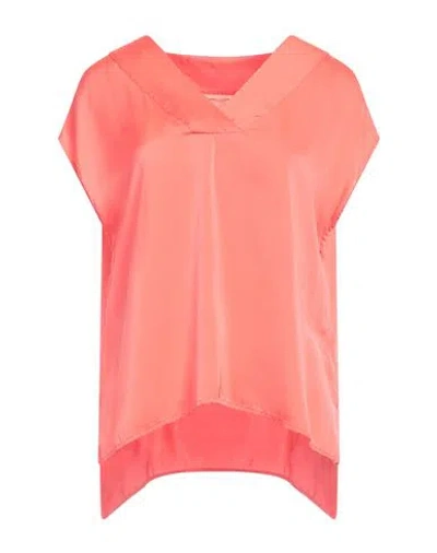Momoní Woman Top Coral Size 4 Silk In Red