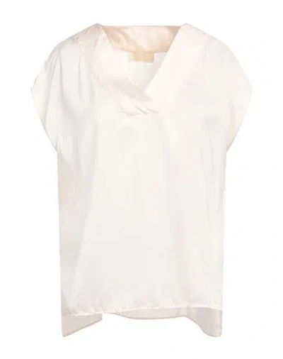 Momoní Woman Top Cream Size 4 Silk In White
