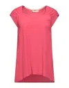 Momoní Woman Top Fuchsia Size 8 Acetate, Silk In Pink
