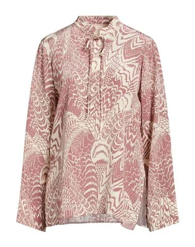 Momoní Woman Top Mauve Size 6 Silk In Multi