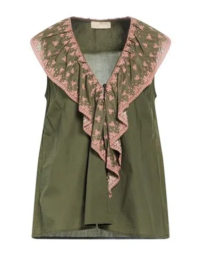 Momoní Woman Top Military Green Size 4 Cotton