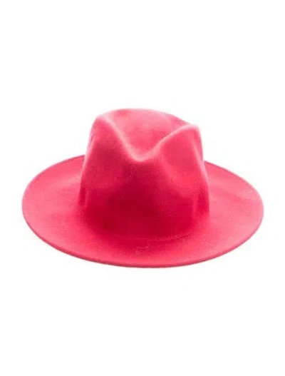 Pre-owned Momoní Wool Fedora Hat In Red