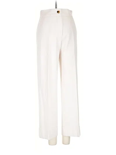 Pre-owned Momoní Wool Pants In White
