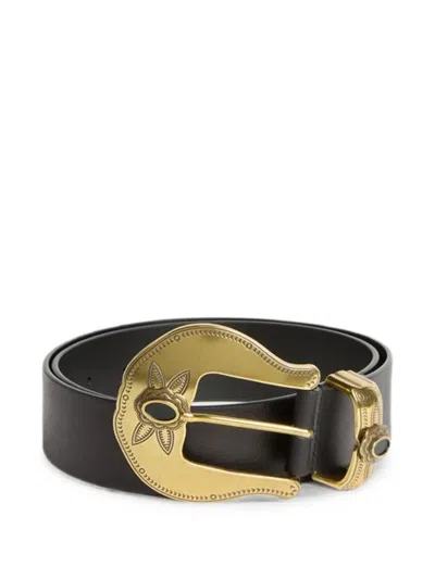 Momoní Yria Double-wrap Belt In Black