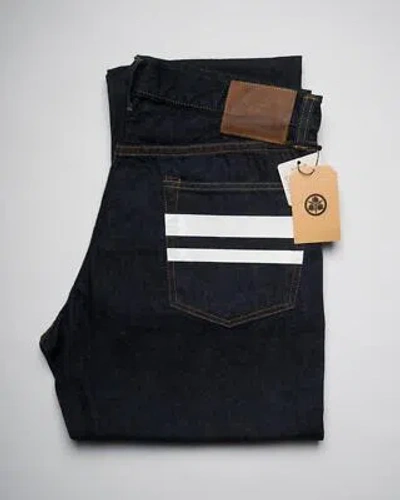 Pre-owned Momotaro 12.5oz Jacquard Selvedge Jeans Indigo Slim Straight Fit Mje2020m23 30 In Blue