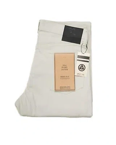 Pre-owned Momotaro $315 13oz Ivory Selvedge Denim Jeans Natural Tapered 0605-ivo 32 In White