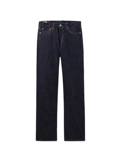 Momotaro Signature Stripe-detail Five-pocket Jeans In Blue