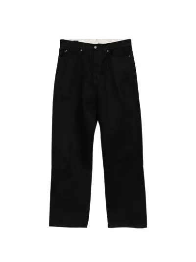 Momotaro Straight-leg Jeans In Black