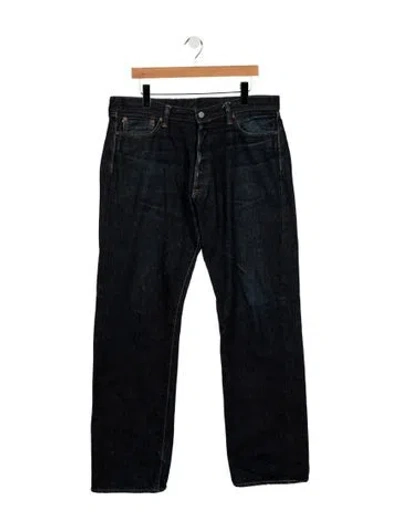 Pre-owned Momotaro Straight-leg Jeans In Blue