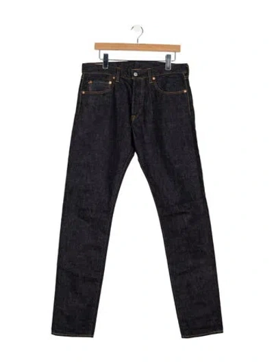 Pre-owned Momotaro Straight-leg Jeans In Blue