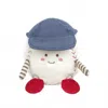 Mon Ami Buddy Baseball Guy Plush In White In Multi