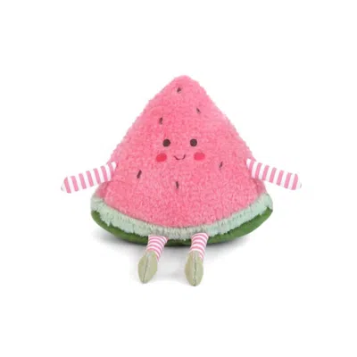 Mon Ami Watermelon Plush Toy In Pink In Multi