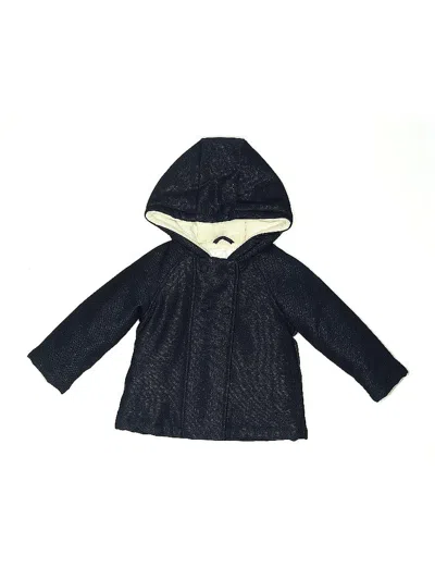 Pre-owned Mon Caramel Kids' Coat In Blue