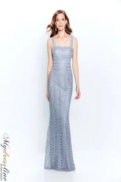 Pre-owned Mon Cheri Montage 120916 Evening Dress Lowest Price Guarantee Authentic In Gray