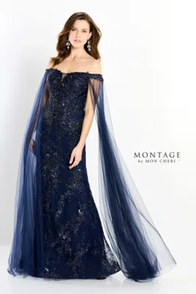 Pre-owned Mon Cheri Montage M2204 Evening Dress Lowest Price Guarantee Authentic In Loden Green