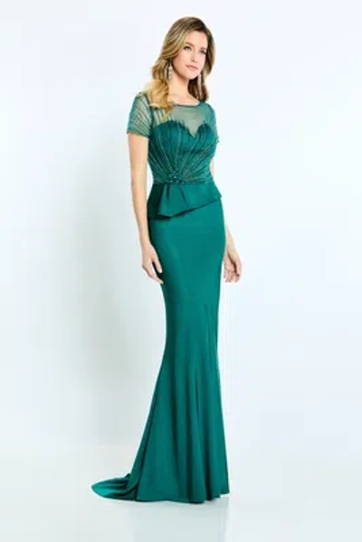 Pre-owned Mon Cheri Montage M500 Evening Dress Lowest Price Guarantee Authentic In Emerald