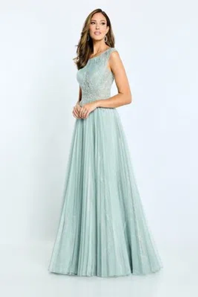 Pre-owned Mon Cheri Montage M515 Evening Dress Lowest Price Guarantee Authentic In Seamist